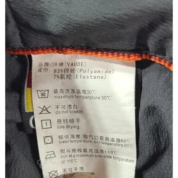 Vaude Outdoor Hiking Pants Womens Size XXL Dark Gray Pockets Lightweight Stretch - Picture 6 of 8